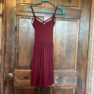 American eagle soft and sexy burgundy dress size M